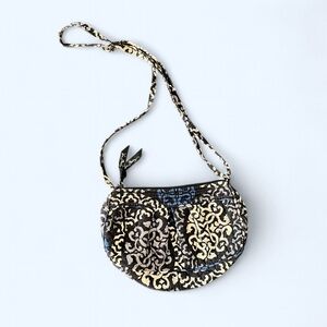 Vera Bradley Frannie Canterberry Cobalt Quilted Purse Shoulder Bag CrossBody